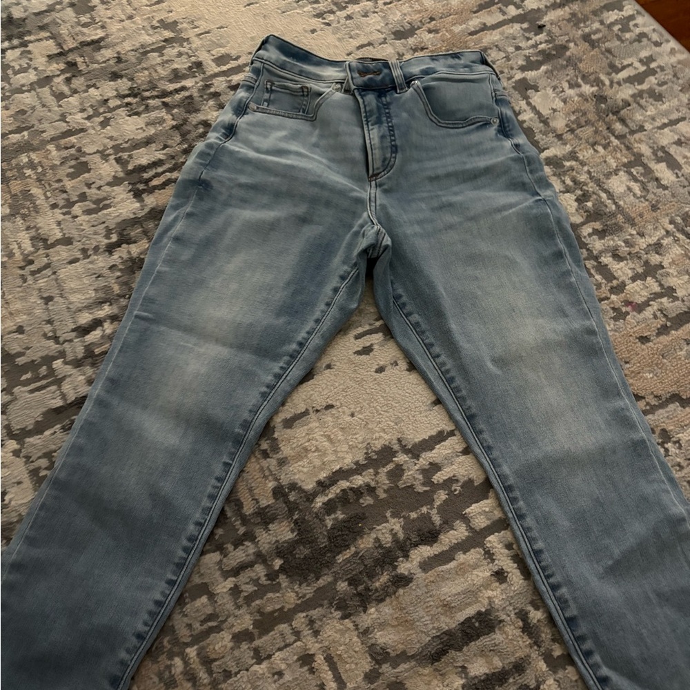 Express Women's Skinny Jeans - Light Blue